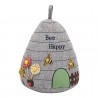 Grey Happy BeeHive Doorstop