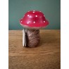 Mango Wood Toadstool Red and White - Decoration