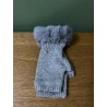 Equilibrium Gloves-Sparkle fingerless Fur Cuff Grey