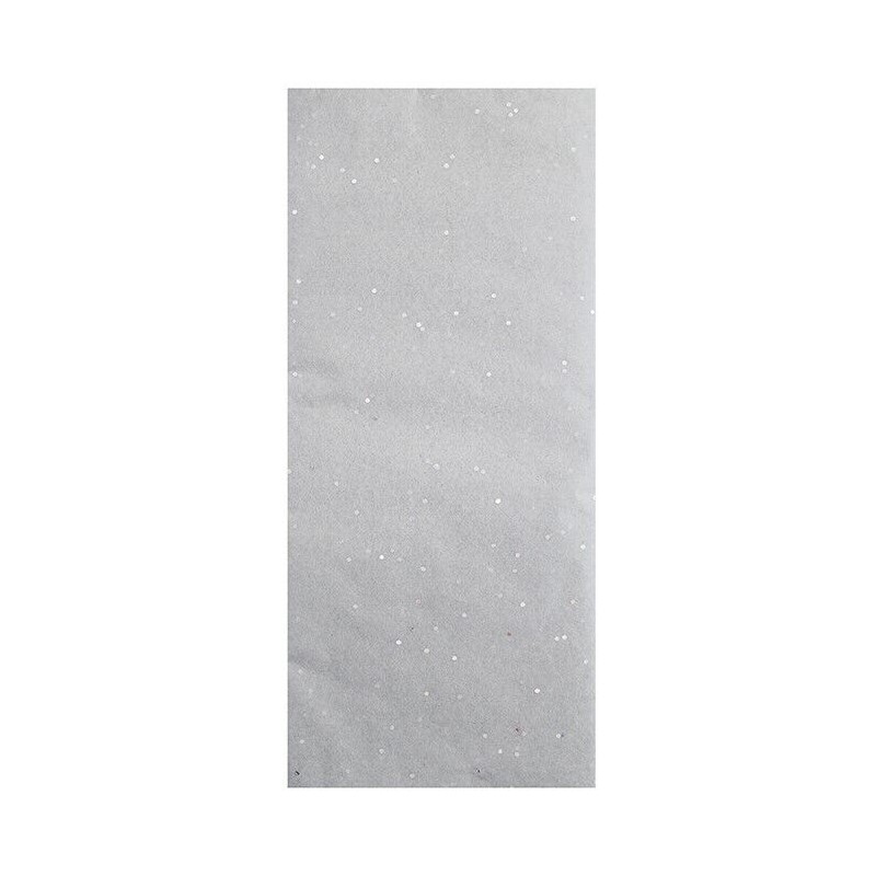 Glitter Silver 6 Sheets Tissue Paper