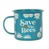 Save the Bees Enamel Mug