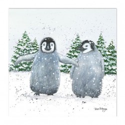 Bree Merryn Christmas Card - Paris and Pacino Penguins