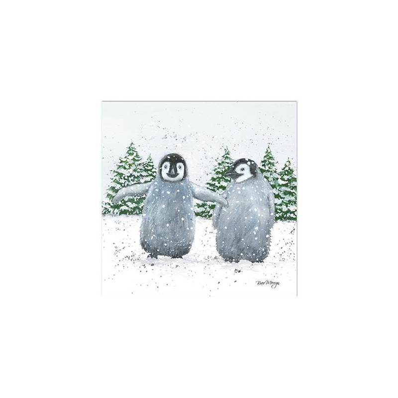 Bree Merryn Christmas Card - Paris and Pacino Penguins