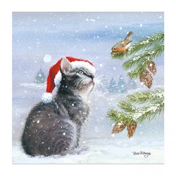 Bree Merryn Christmas Card - Kiki Cat