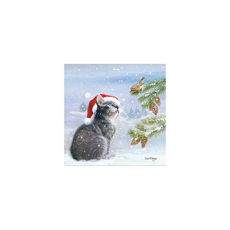 Bree Merryn Christmas Card - Kiki Cat