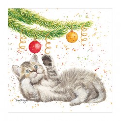 Bree Merryn Christmas Card - Milo Kitten