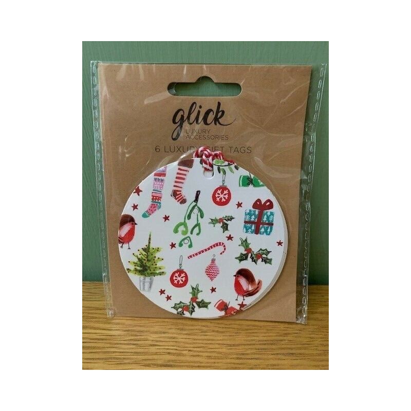 White Christmas Decorations Tags By Glick