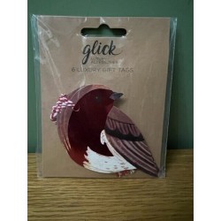 Robin Shaped Christmas Tags By Glick