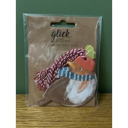 Cosy Robin Shaped Christmas Tags By Glick
