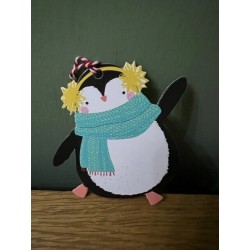 Penguin with Ear Muffs Christmas Tags By Glick