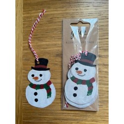 Snowman Christmas Tags By Glick