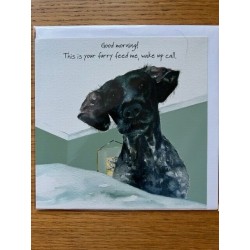 Wake Up Call - Digs and Manor Little Dog Company Card