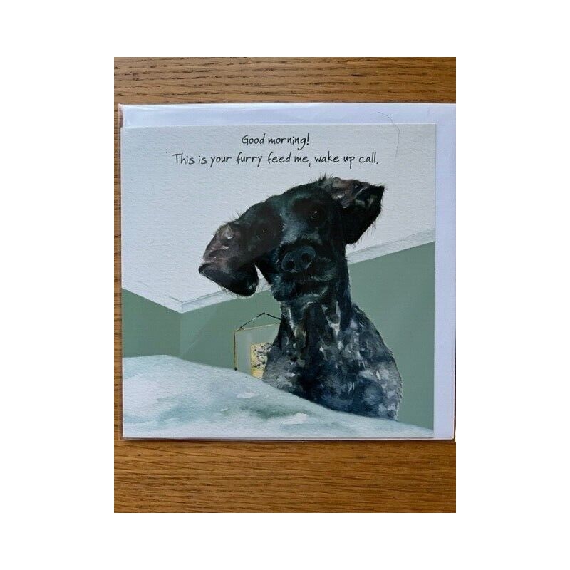 Wake Up Call - Digs and Manor Little Dog Company Card
