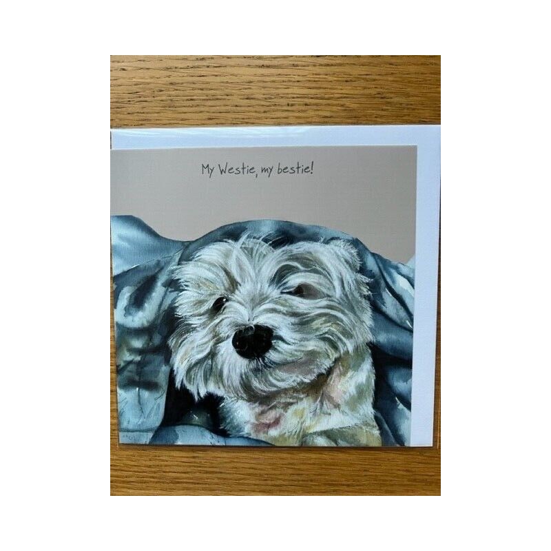 Westie My Bestie - Digs and Manor Little Dog Company Card