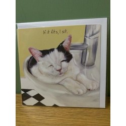 Sink Fit- Digs and Manor Little Dog Company Card