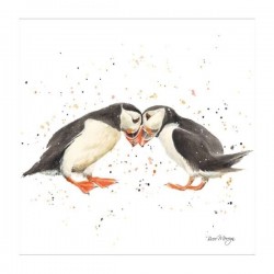 Bree Merryn Blank Greeting Card Puffin Passion
