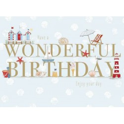 Seaside Wonderful Birthday Card