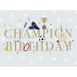 Sports Champion Birthday Card