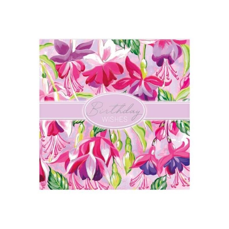 Fuchsia Birthday Greeting Card