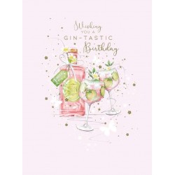 Gin and Lime Birthday Card