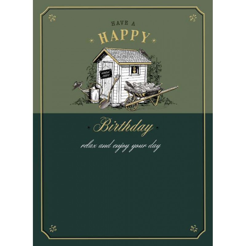 Garden Shed Birthday Card