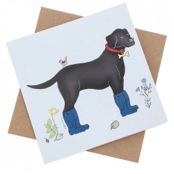 Emma Lawrence Blank Greeting Card Loyal Labrador