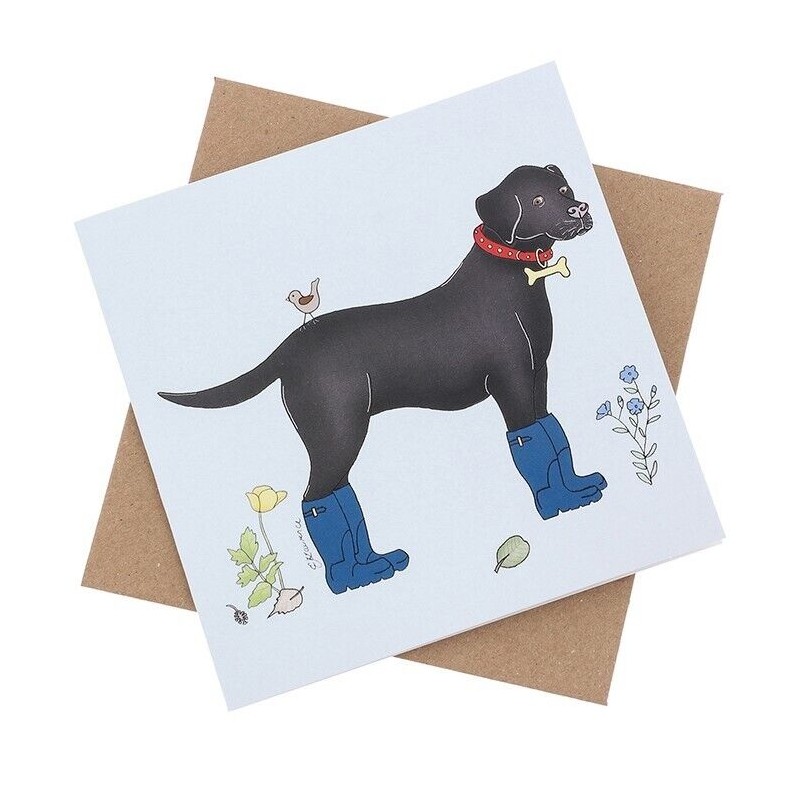 Emma Lawrence Blank Greeting Card Loyal Labrador