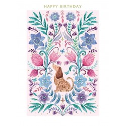 Mandala Dog Birthday Card