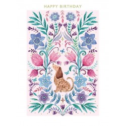 Mandala Dog Birthday Card