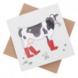Emma Lawrence Blank Greeting Card Curious Cow