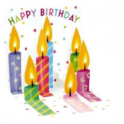 Mini Pop-Up Birthday Greeting Card - Candles
