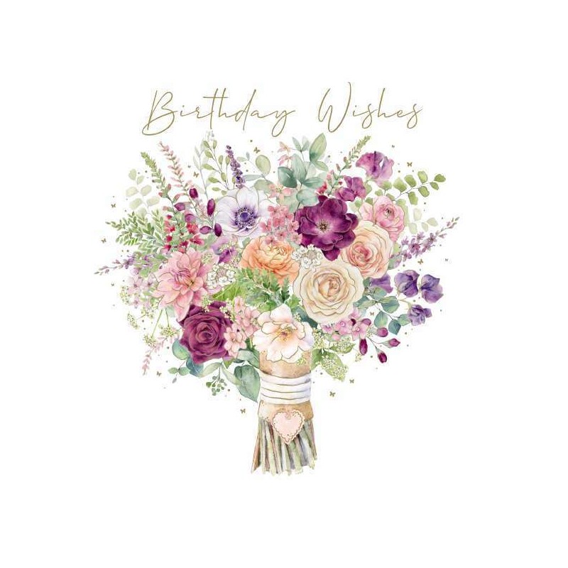 Bouquet of Flowers Birthday Greeting Card