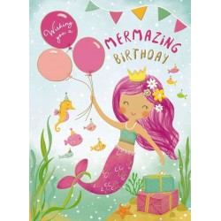 Mermaid Birthday Card