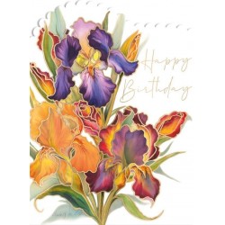 Iris Birthday Card
