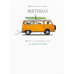 Camping Van Birthday Card