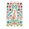 Mandala Hare Birthday Card