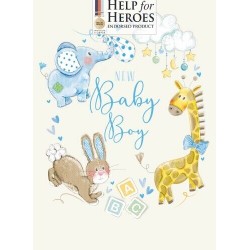 Help for Heroes Baby Boy Card