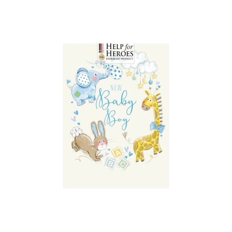 Help for Heroes Baby Boy Card