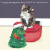 Green Thing - Comical Christmas Cards by The Little Dog Company