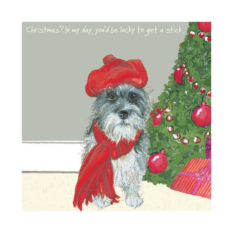 Christmas Stick - Comical Christmas Cards by The Little Dog Company