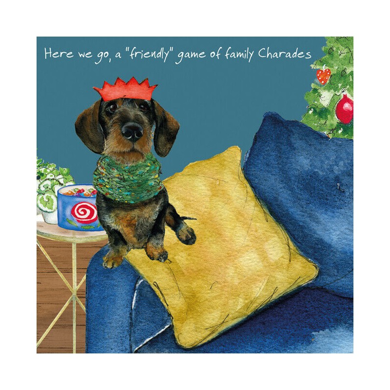 Charades - Comical Christmas Cards by The Little Dog Company