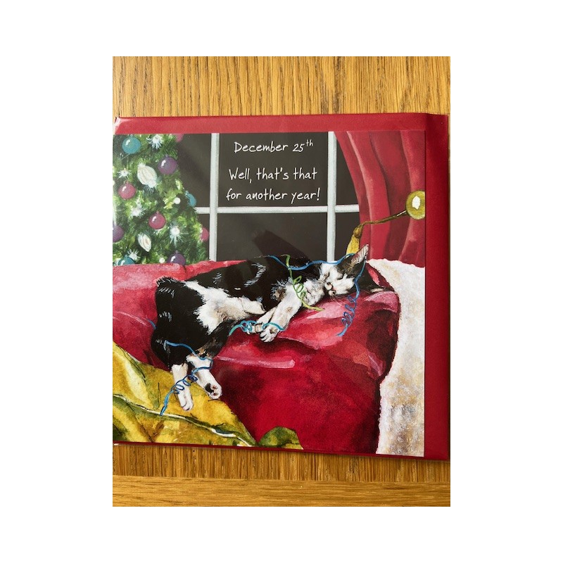 Christmas Over - Comical Christmas Cards by The Little Dog Company