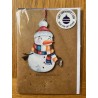 Keepsake Snowman Blank Greeting Card Envelope by Alljoy