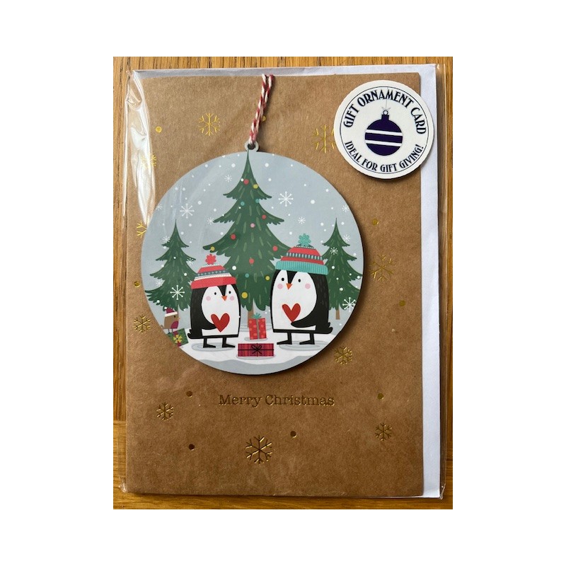 Keepsake Penguins Blank Greeting Card Envelope by Alljoy