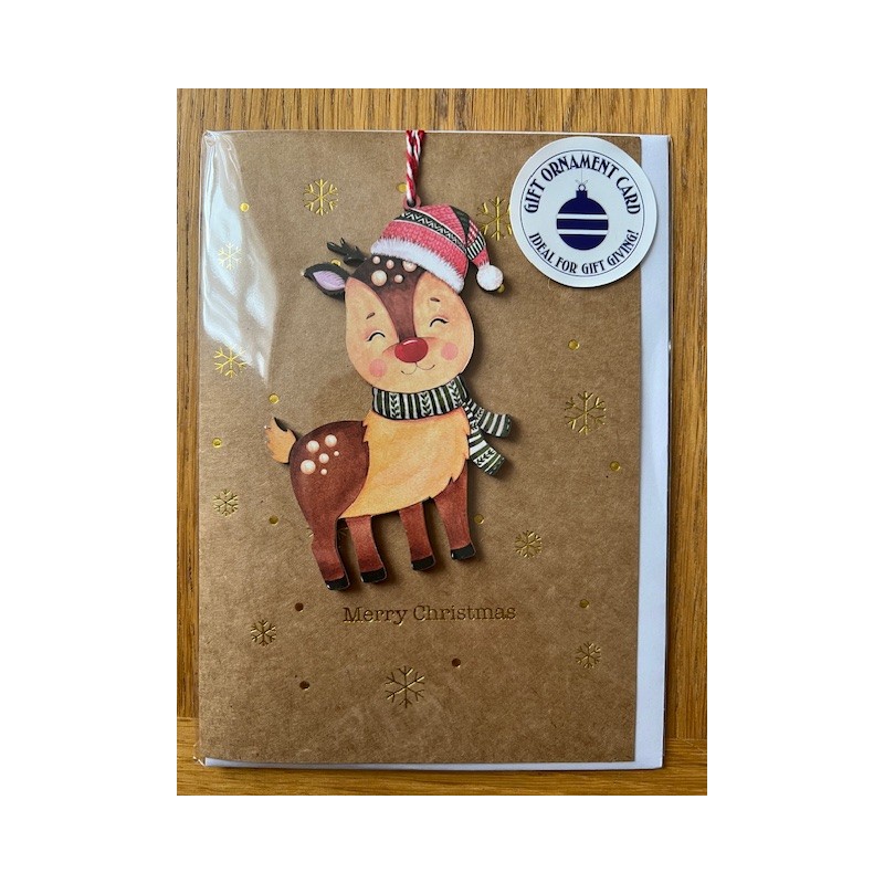 Keepsake Reindeer Blank Greeting Card Envelope by Alljoy