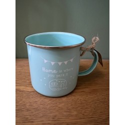 Home is Where You Park It Enamel Mug