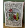 Laser Cut Christmas Stockings Card