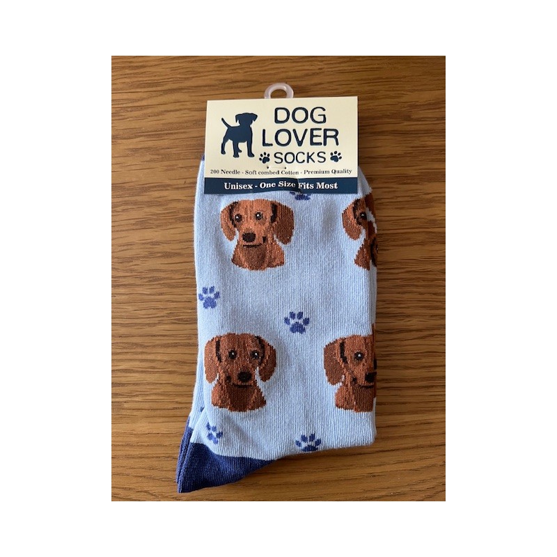 Red Dachshund Unisex one size Socks