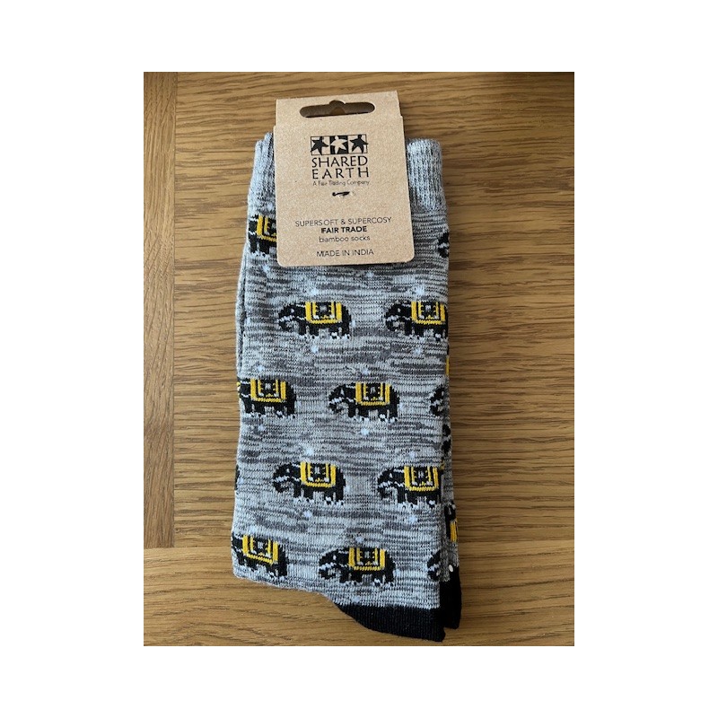 Bamboo Socks For Ladies - Elephants