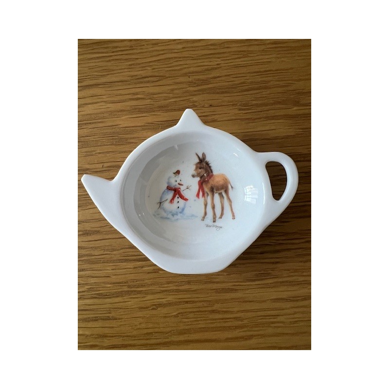 Bree Merryn Donkey and Snowman Tea Bag Tidy